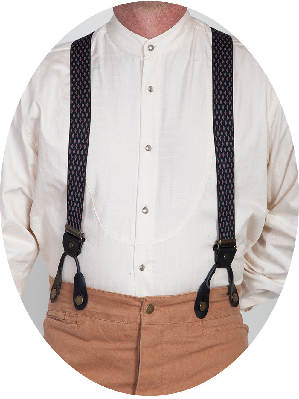 Scully Leather Black Elastic "Diamond" Suspender