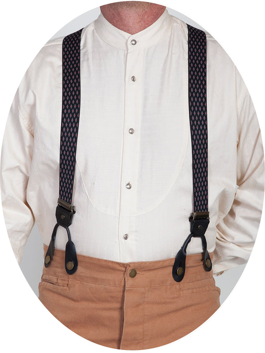 Scully Leather Black Elastic "Diamond" Suspender