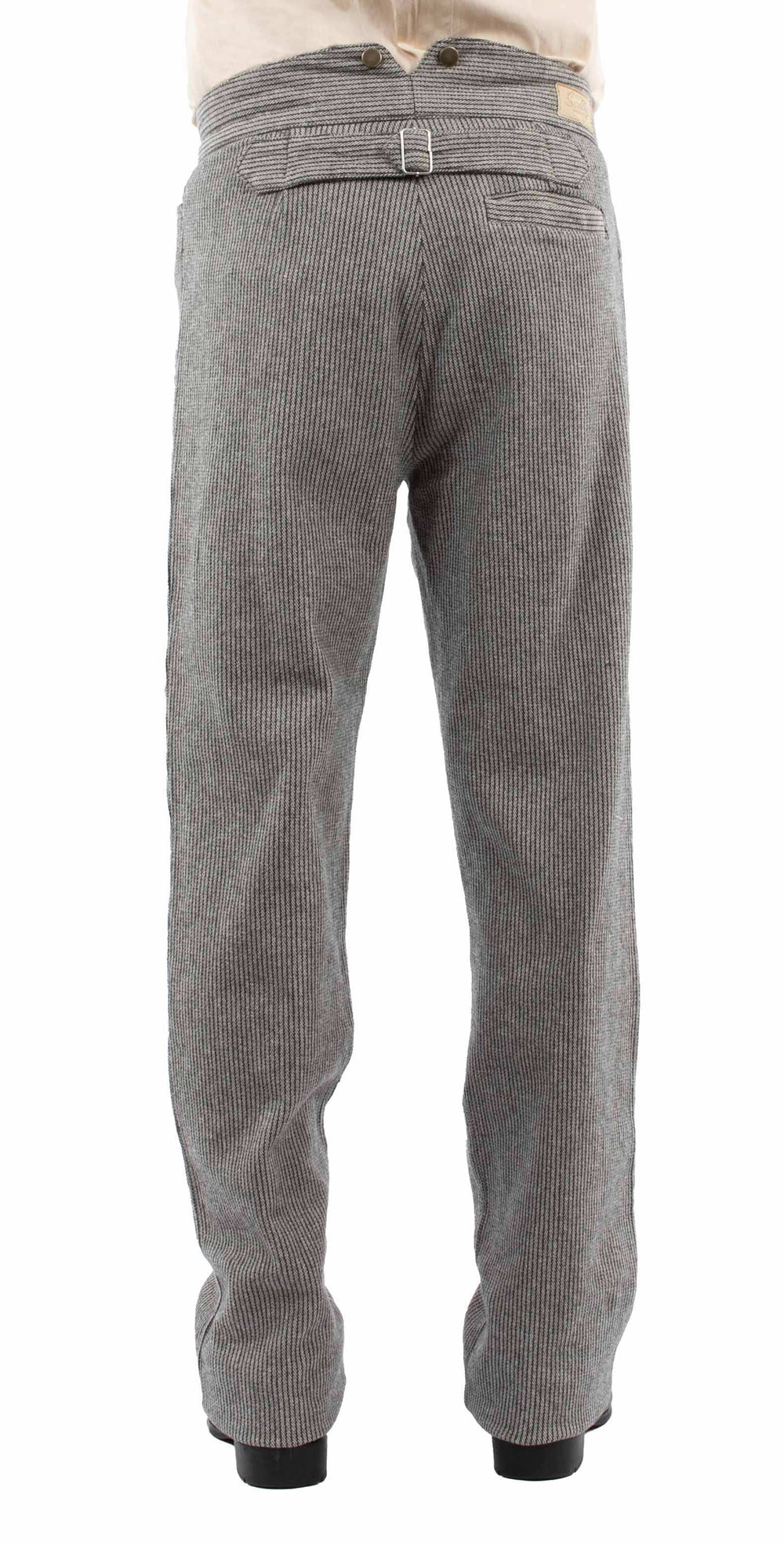 rangewear light grey 97% cotton 3% spandex raised dobby stripe pant - Scully Leather - Flyclothing LLC