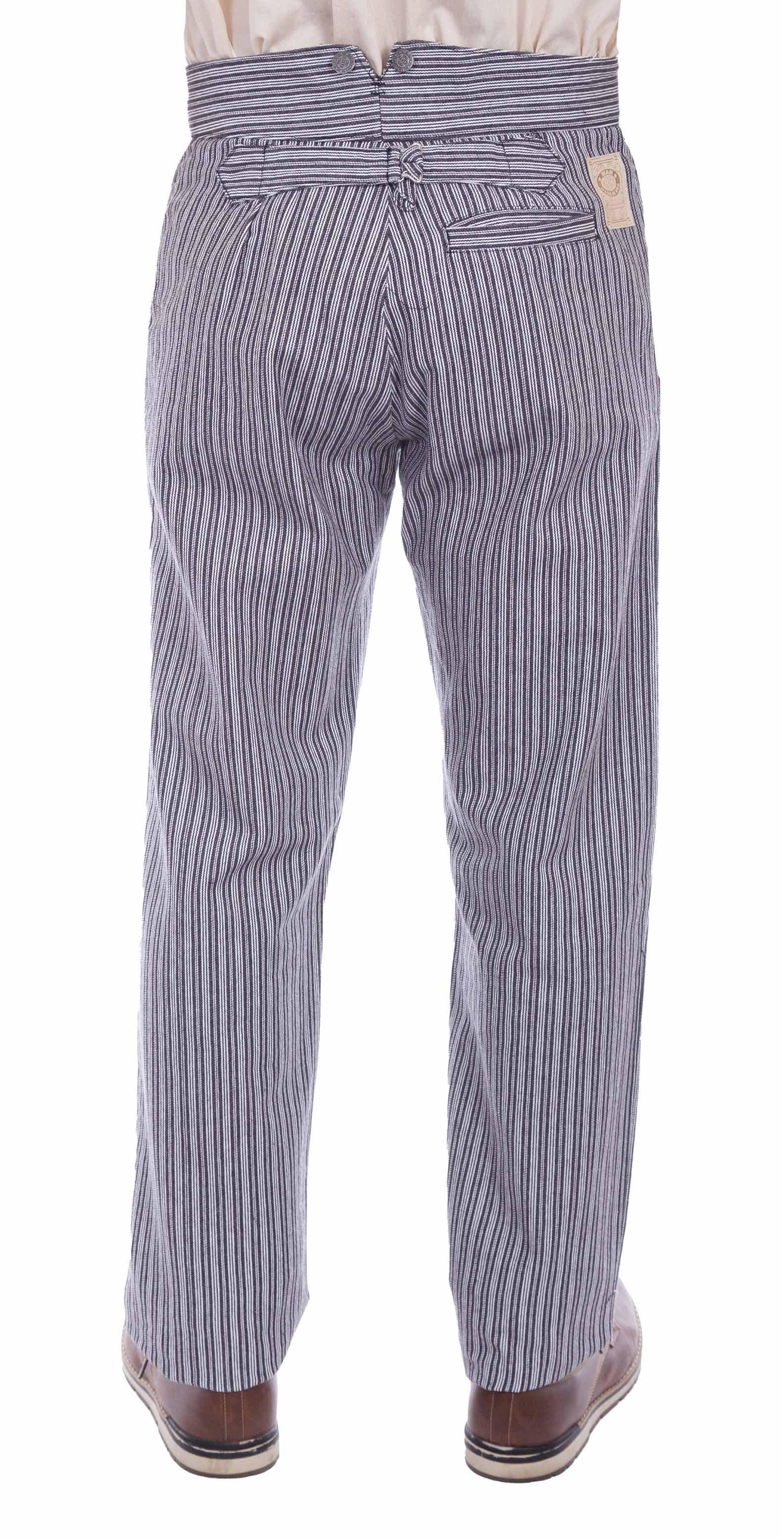 rangewear black 97% cotton 3% spandex rail stripe pant