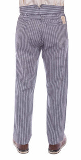 rangewear black 97% cotton 3% spandex rail stripe pant - Scully Leather - Flyclothing LLC
