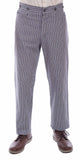 rangewear black 97% cotton 3% spandex rail stripe pant - Scully Leather
