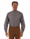 Scully Leather Burgundy Paisley Shirt - Scully Leather