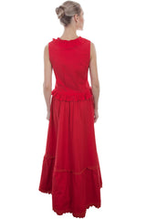 Scully Leather 100% Cotton Red Petticoat - Scully Leather - Flyclothing LLC