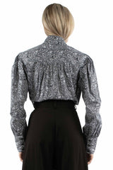 Scully Navy Paisley Print Blouse