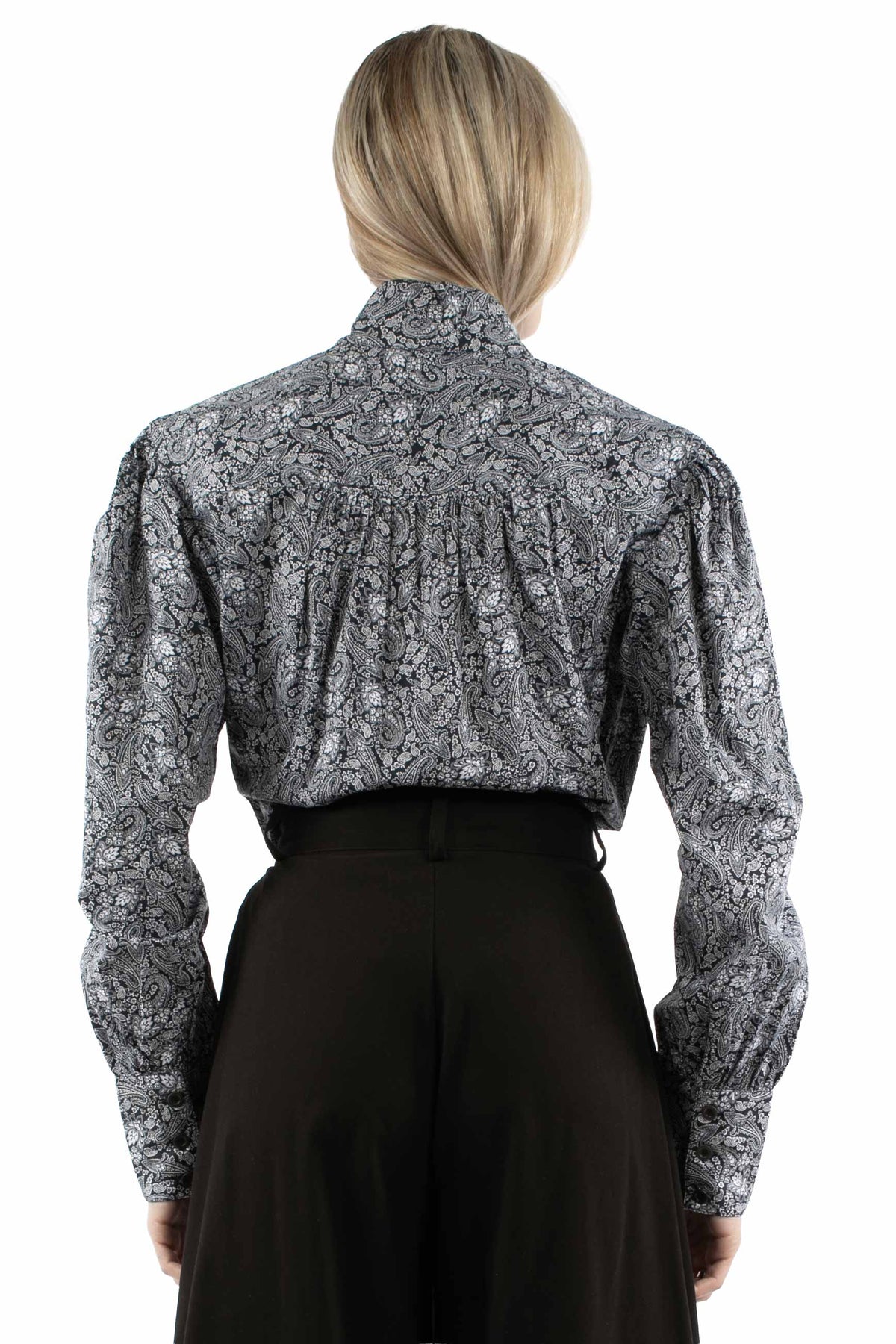 Scully Navy Paisley Print Blouse