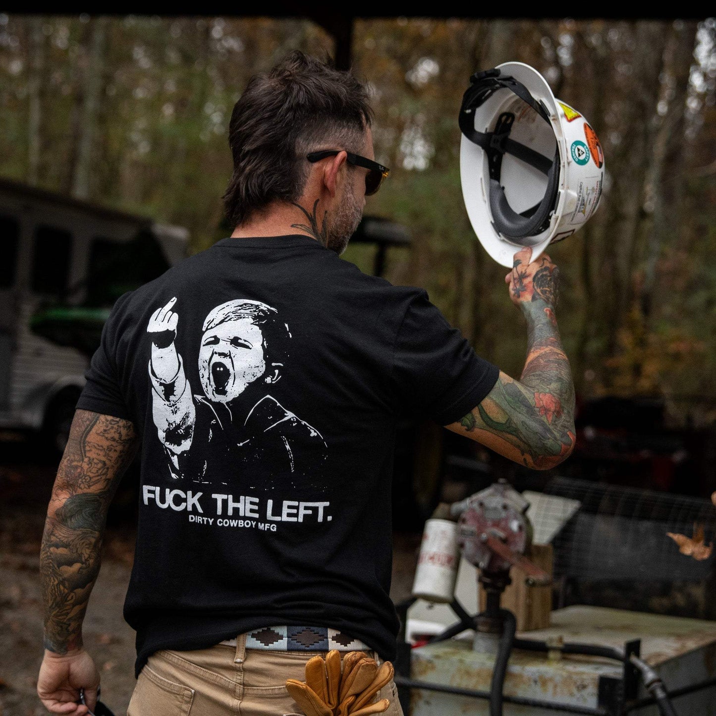 F*ck The Left Men's T-Shirt - DIRTY COWBOY USA - Flyclothing LLC