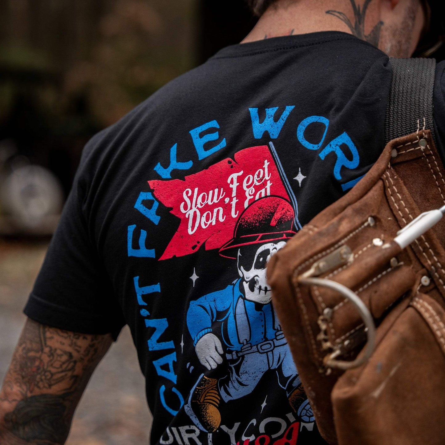 Can't Fake Work Ethic Men's T-Shirt - DIRTY COWBOY USA - Flyclothing LLC
