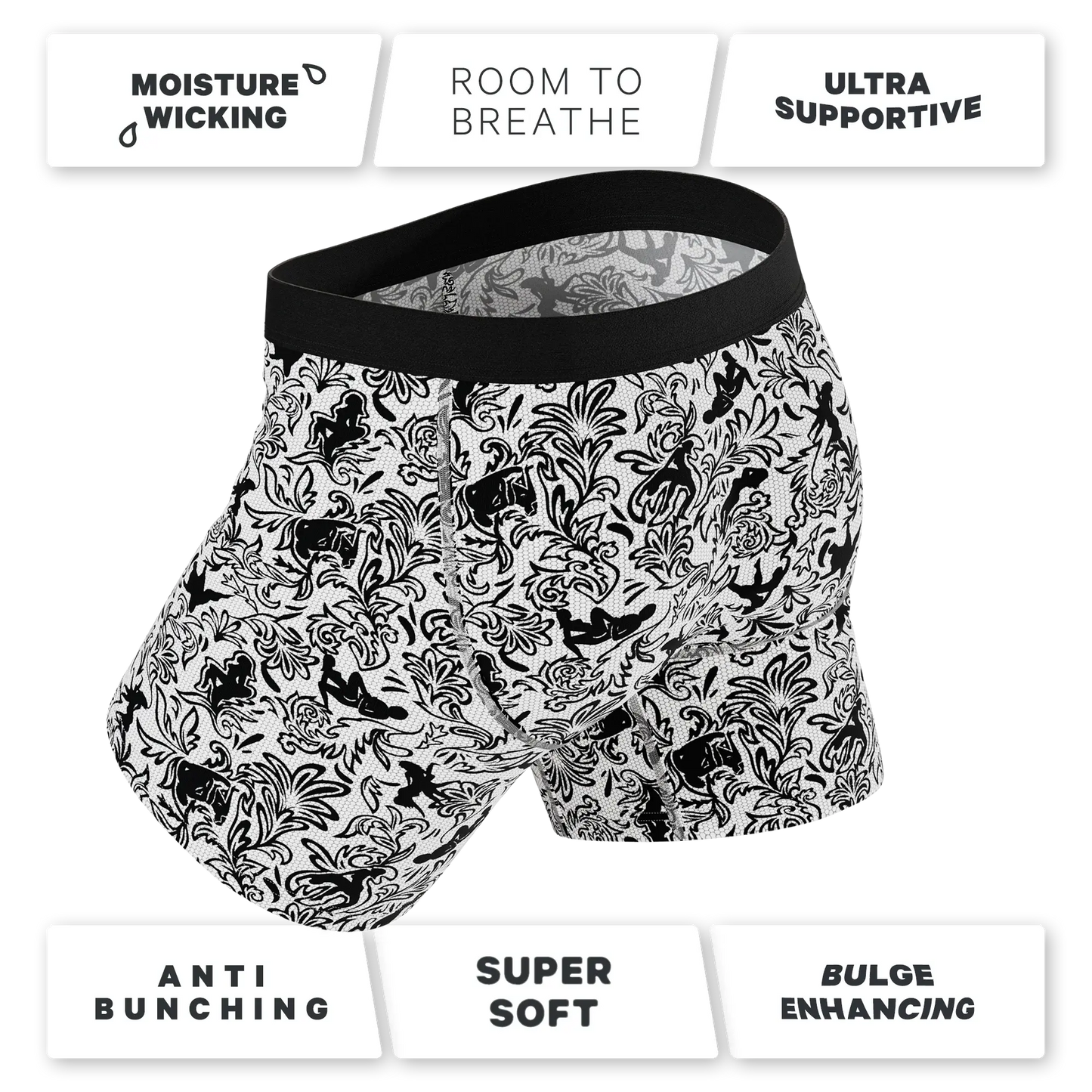The Racy & Lacy | Provocative Lace Print Ball Hammock® Pouch Underwear - Shinesty - Flyclothing LLC