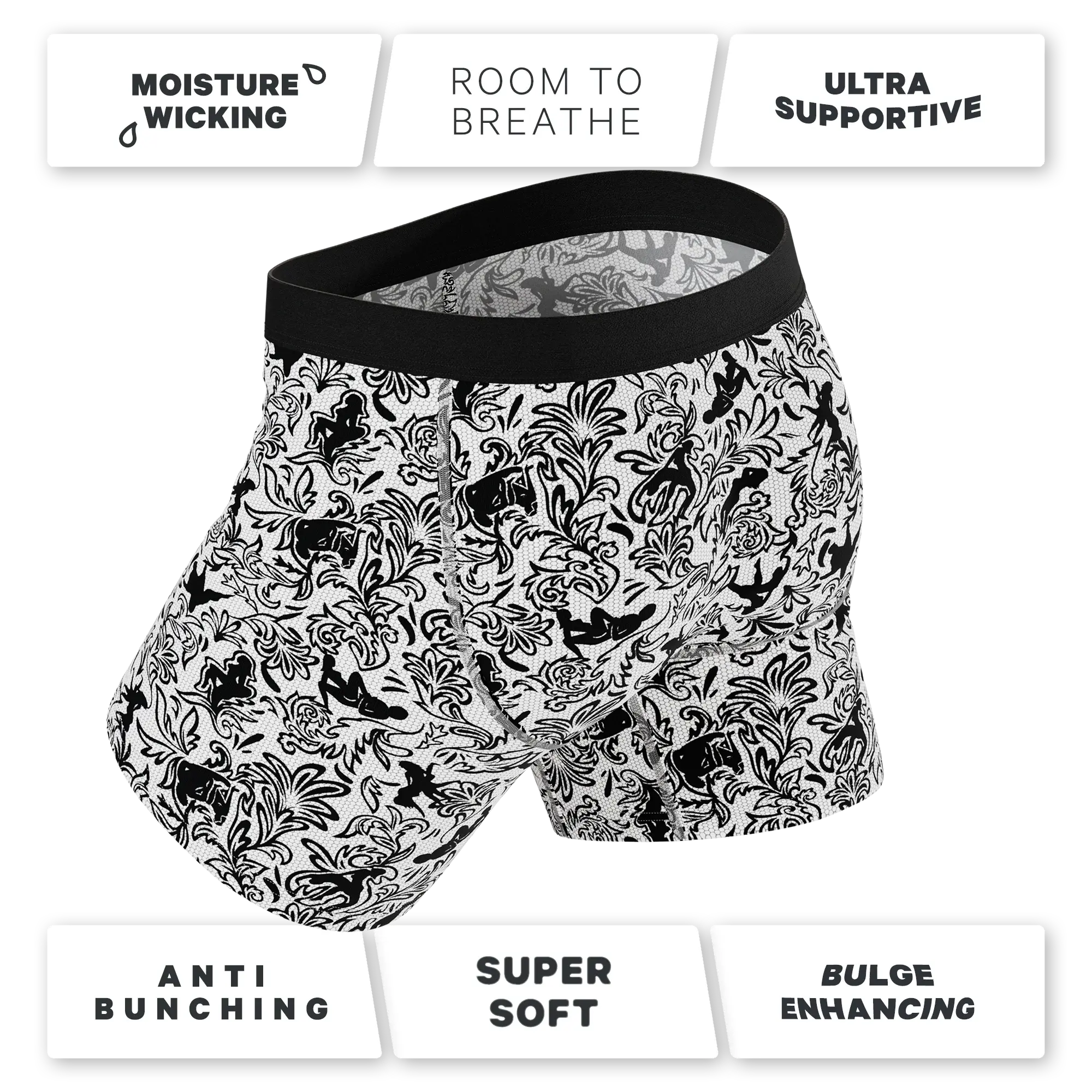 The Racy & Lacy | Provocative Lace Print Ball Hammock® Pouch Underwear - Shinesty - Flyclothing LLC