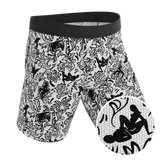 The Racy & Lacy | Provocative Lace Print Long Leg Ball Hammock® Pouch Underwear With Fly - Shinesty - Flyclothing LLC
