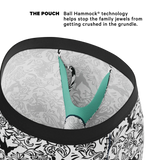 The Racy & Lacy | Provocative Lace Print Long Leg Ball Hammock® Pouch Underwear With Fly - Shinesty - Flyclothing LLC
