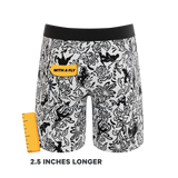 The Racy & Lacy | Provocative Lace Print Long Leg Ball Hammock® Pouch Underwear With Fly - Shinesty - Flyclothing LLC