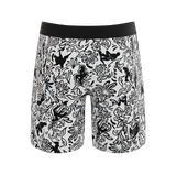 The Racy & Lacy | Provocative Lace Print Long Leg Ball Hammock® Pouch Underwear With Fly - Shinesty - Flyclothing LLC