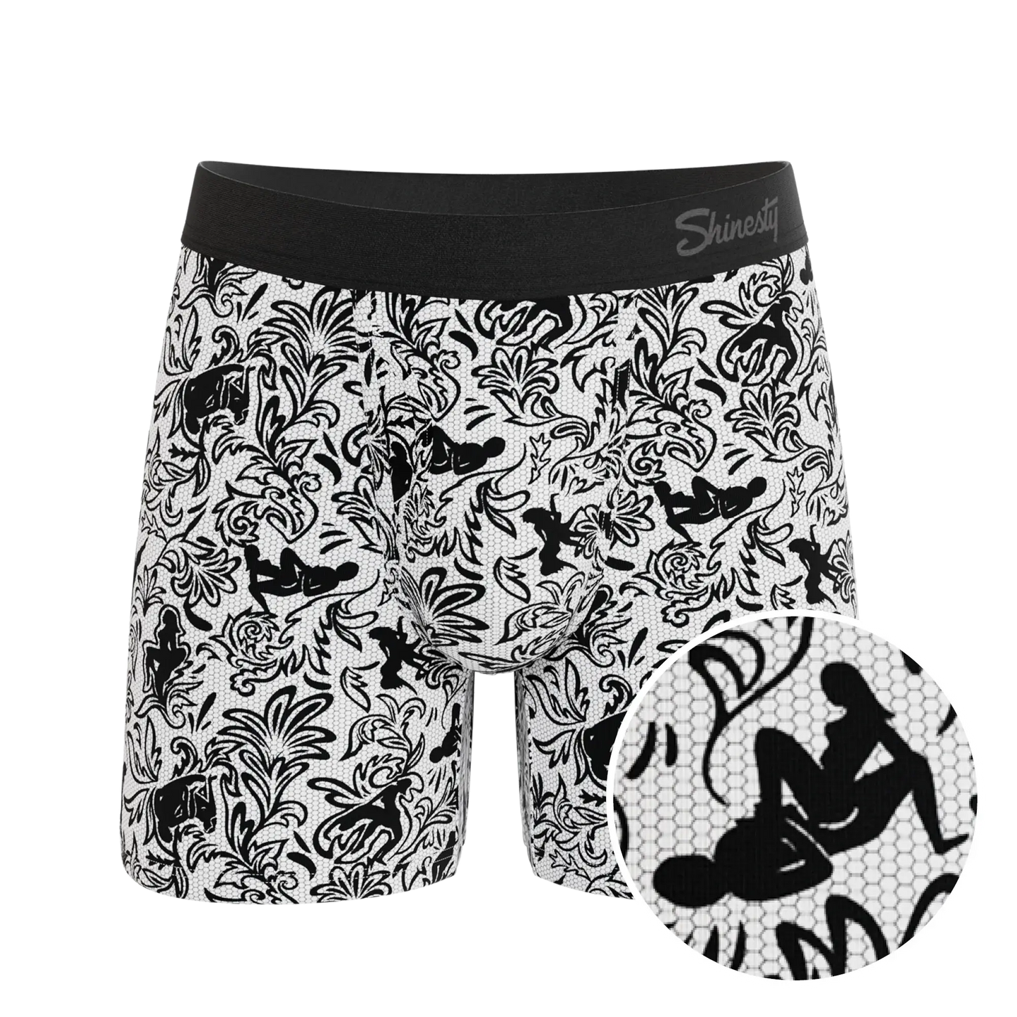 The Racy & Lacy | Provocative Lace Print Ball Hammock® Pouch Underwear With Fly - Shinesty - Flyclothing LLC