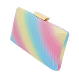 Glittered Rectangle Evening Clutch Crossbody Bag - Madeline Love - Flyclothing LLC