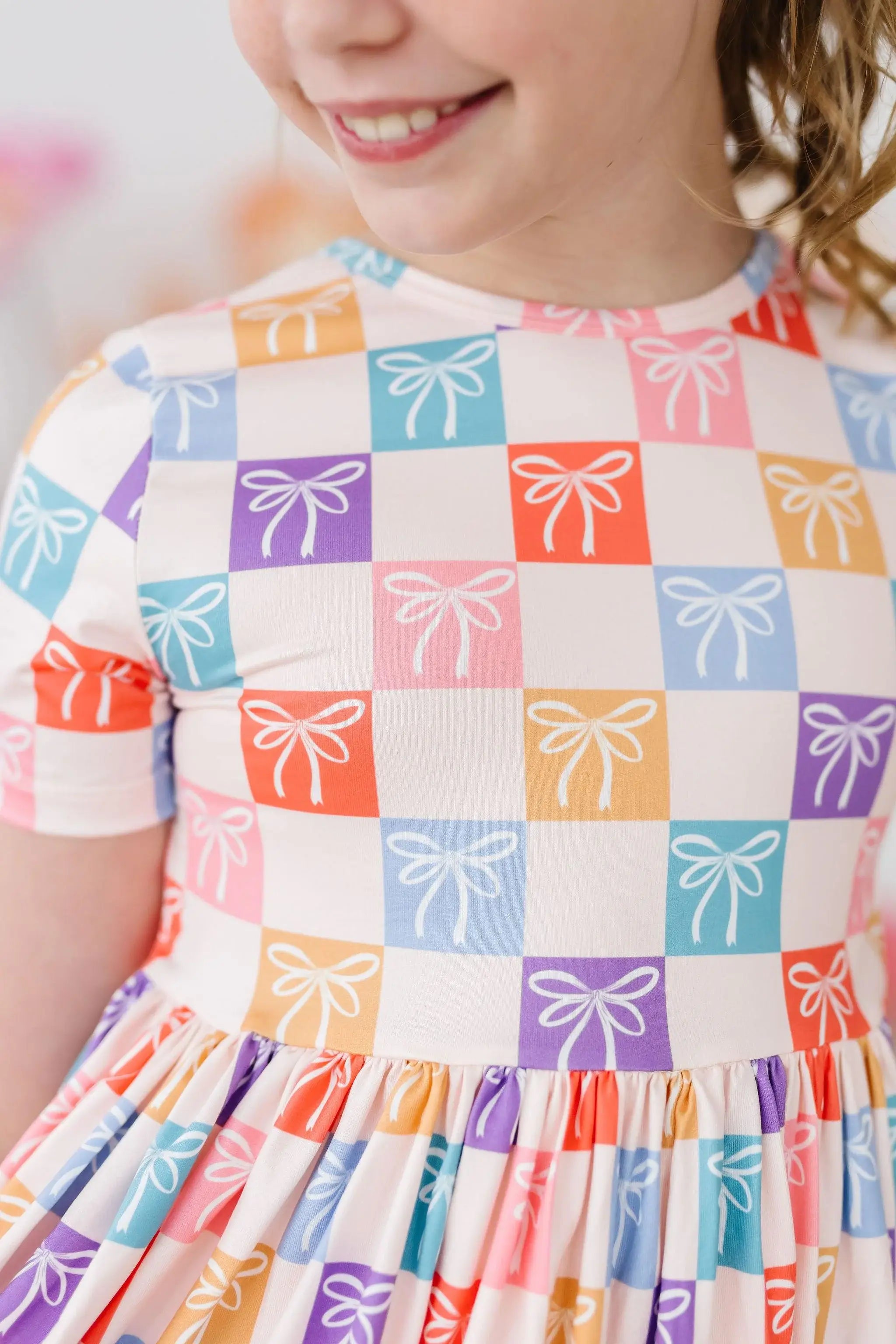 SALE Rainbow Ribbons S/S Pocket Twirl Dress - Mila & Rose ® - Flyclothing LLC
