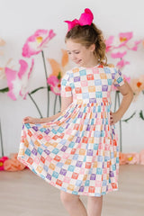 SALE Rainbow Ribbons S/S Pocket Twirl Dress - Mila & Rose ® - Flyclothing LLC
