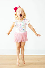 Rainbow Vibes S/S Twirl Leotard - Mila & Rose ® - Flyclothing LLC