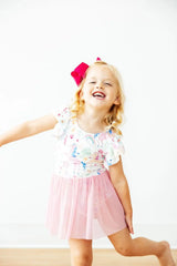 Rainbow Vibes S/S Twirl Leotard - Mila & Rose ® - Flyclothing LLC
