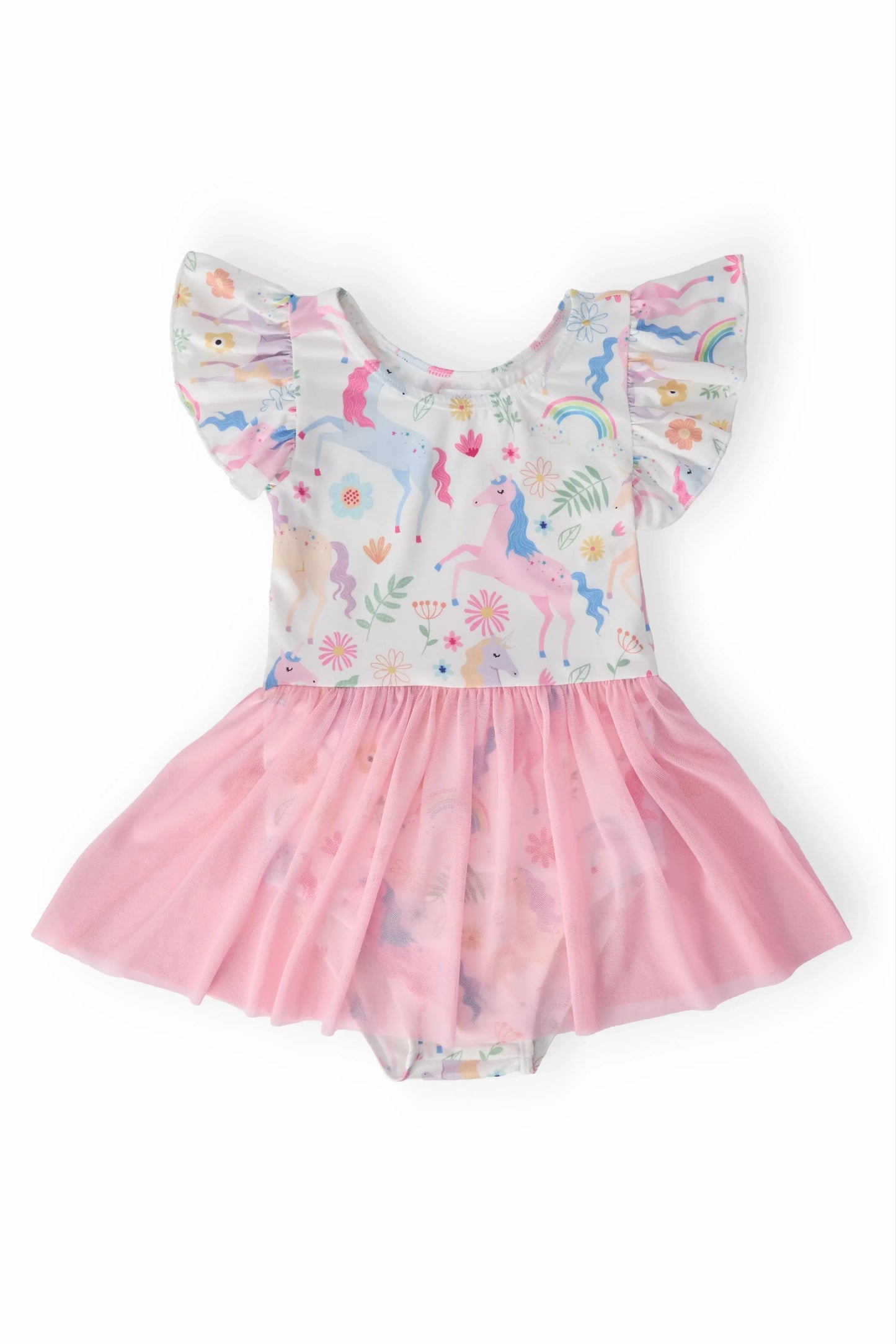 Rainbow Vibes S/S Twirl Leotard - Mila & Rose ® - Flyclothing LLC