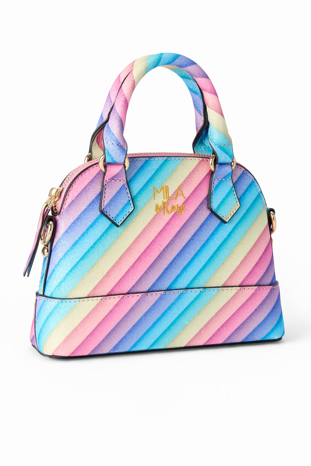 Rainbow Glitter Girl's Crossbody Purse - Mila & Rose ®
