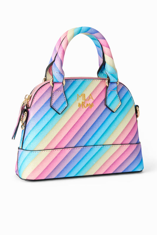 Rainbow Glitter Girl's Crossbody Purse - Mila & Rose ® - Flyclothing LLC