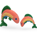 Raucous Rainbow Trout Knottie® Plush Dog Toy - HuggleHounds - Flyclothing LLC