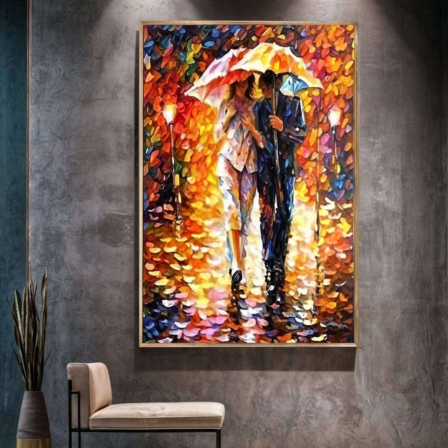 Canvas Print: "Rainy Romance" - Tailored Canvases - Flyclothing LLC