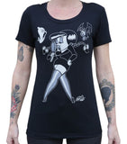 Black Market Art Company Raise the Dead Women's Loose Neck T-Shirt