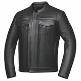 Rampage Men's Naked Cowhide Leather Motorcycle Jacket - Unik Just for Bikers - Flyclothing LLC