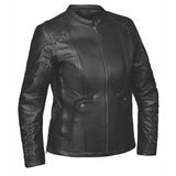 Raven - Women's Premium Leather Motorcycle Jacket - Unik Just for Bikers - Flyclothing LLC
