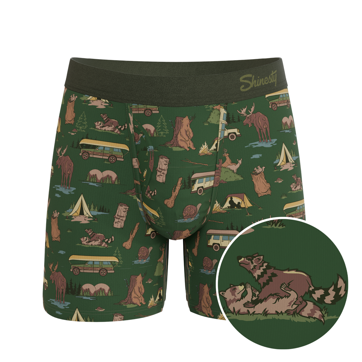 The Really Happy Camper | Camping Ball Hammock® Pouch Underwear With Fly - Shinesty - Flyclothing LLC