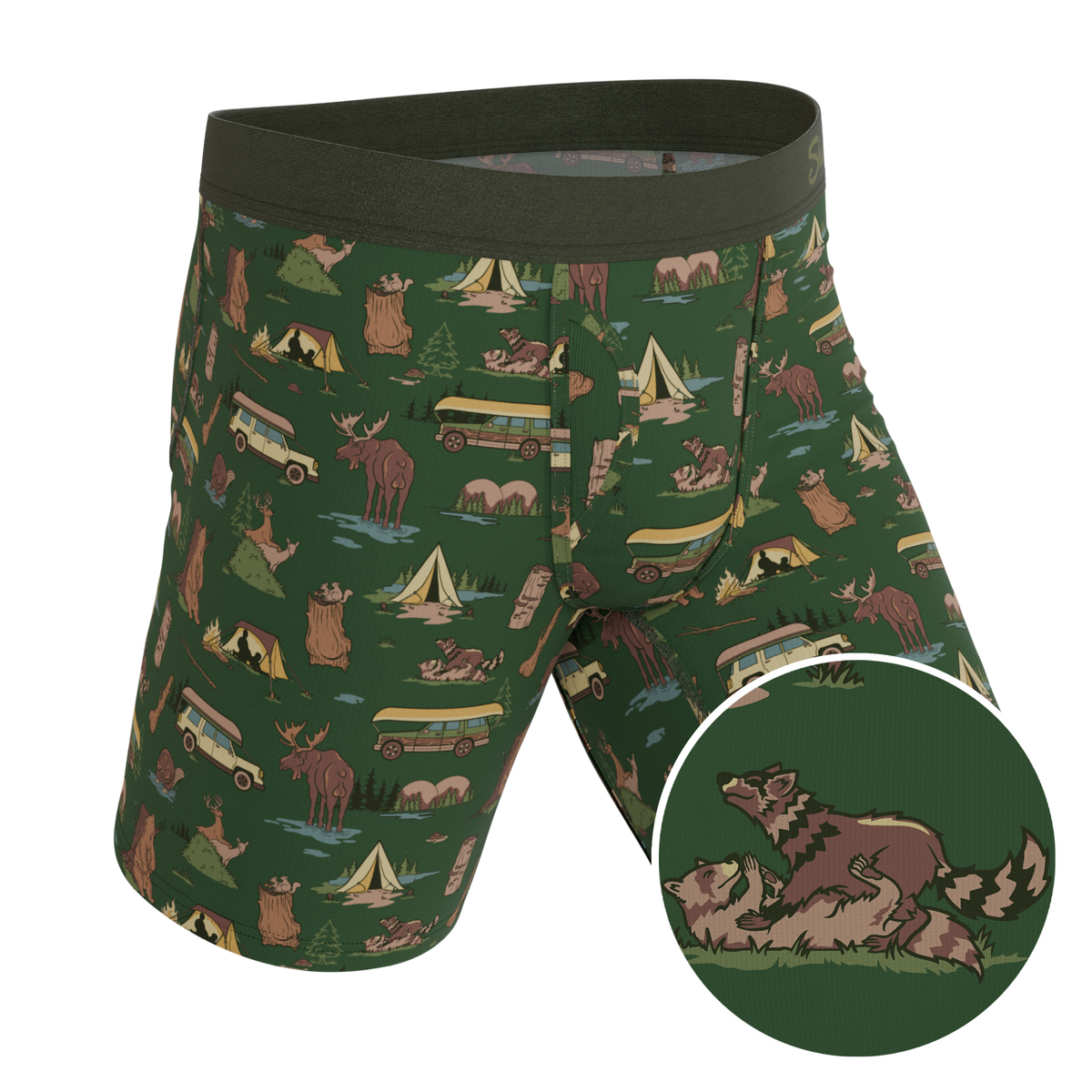 The Really Happy Camper | Camping Ball Hammock® Boxer - Long Leg - Shinesty - Flyclothing LLC