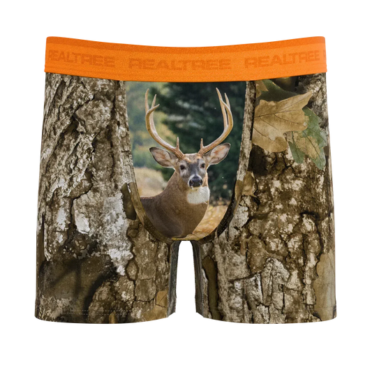 The Wild Game | Realtree x Shinesty Neon Orange Boy's Boxer Briefs - Shinesty - Flyclothing LLC