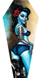 Black Market Art Company Rebelle & Stretched Canvas Coffin Print