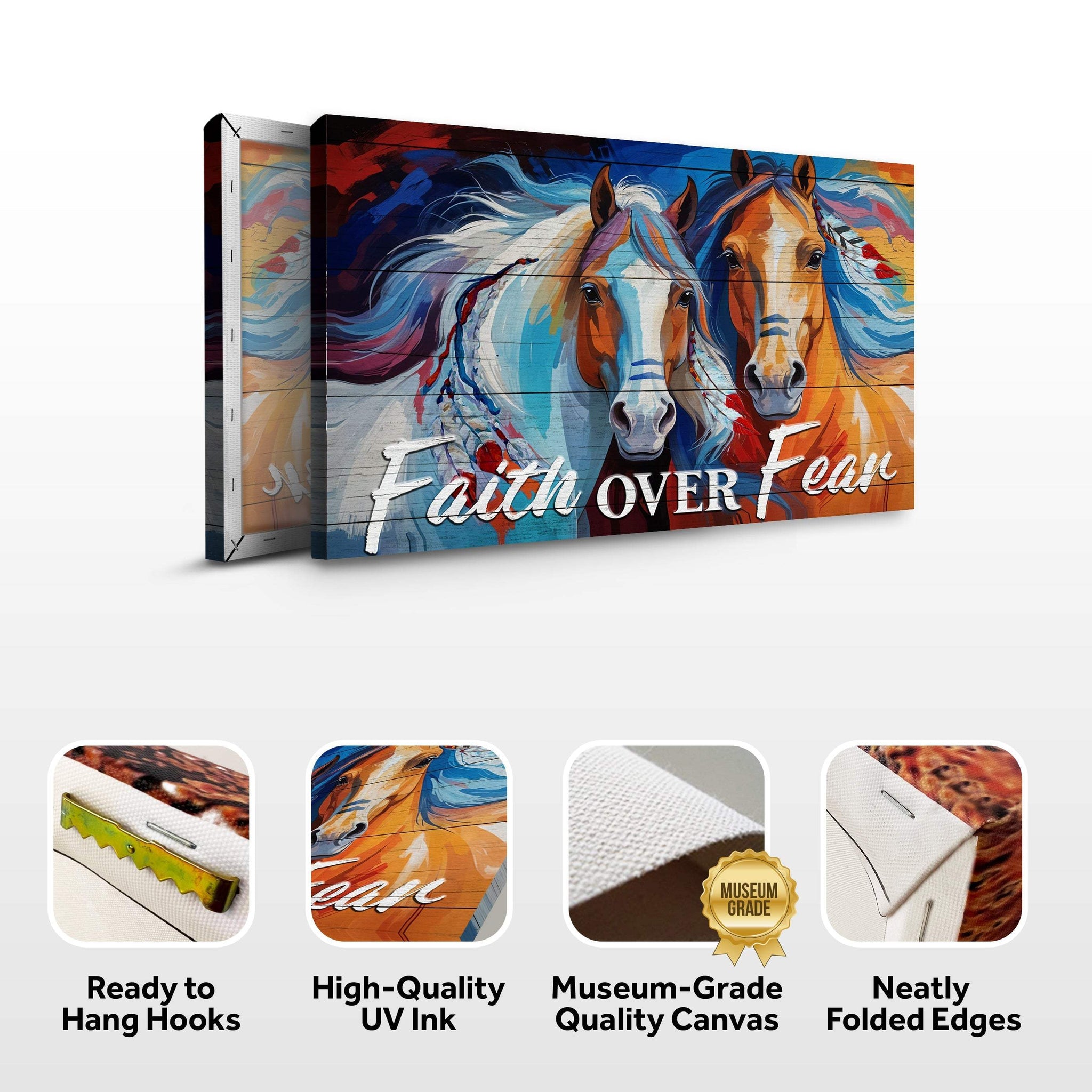 Faith Over Fear Faith Sign IV - Tailored Canvases - Flyclothing LLC