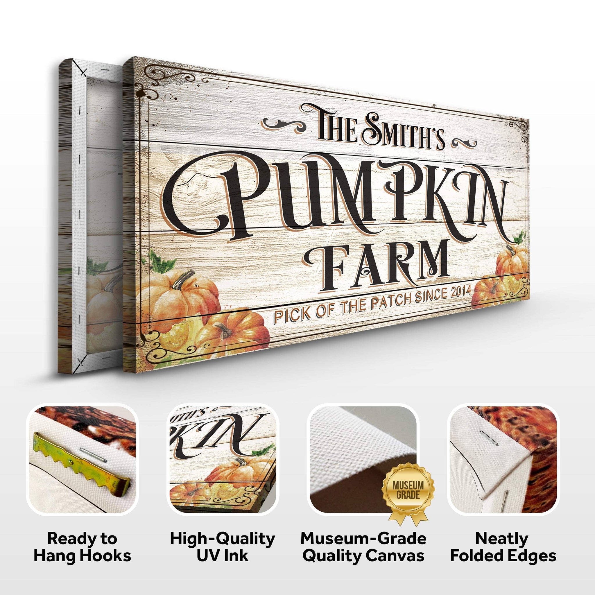 Pick Of The Patch Pumpkin Farm Sign - Tailored Canvases - Flyclothing LLC