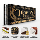 Personalized Family Antler Sign III - Tailored Canvases - Flyclothing LLC