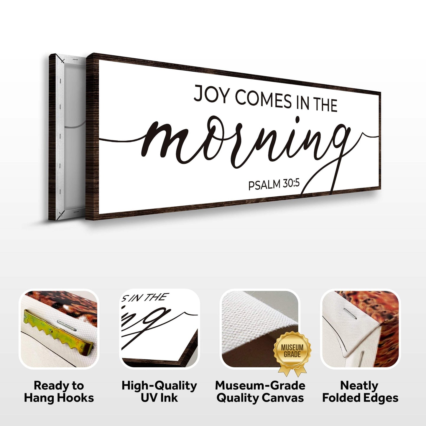 Joy Comes In The Morning Faith Sign III - Tailored Canvases - Flyclothing LLC