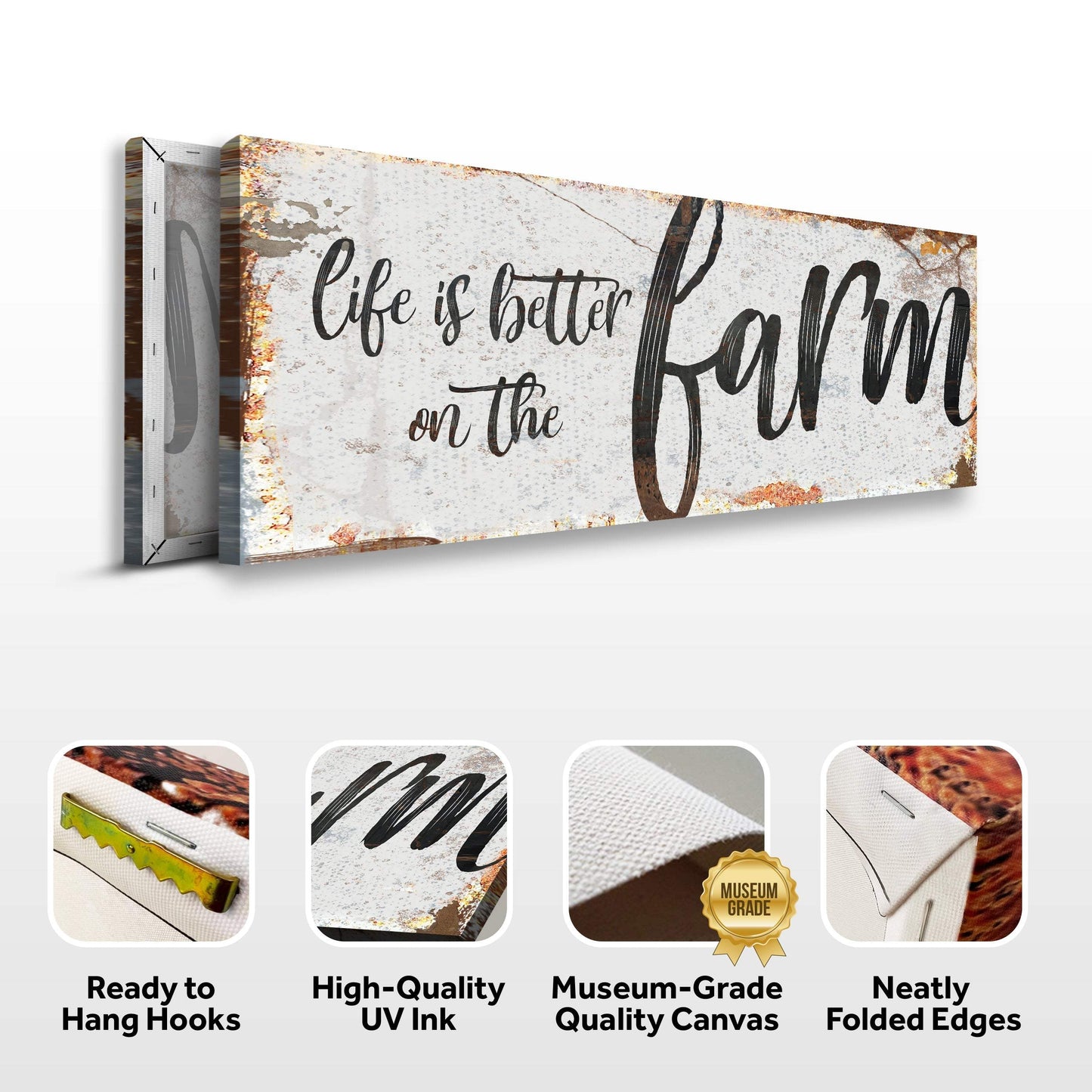 Life Is Better On The Farm Sign IX - Tailored Canvases - Flyclothing LLC