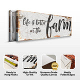 Life Is Better On The Farm Sign IX - Tailored Canvases - Flyclothing LLC