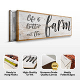 Life Is Better On The Farm Sign VII - Tailored Canvases - Flyclothing LLC