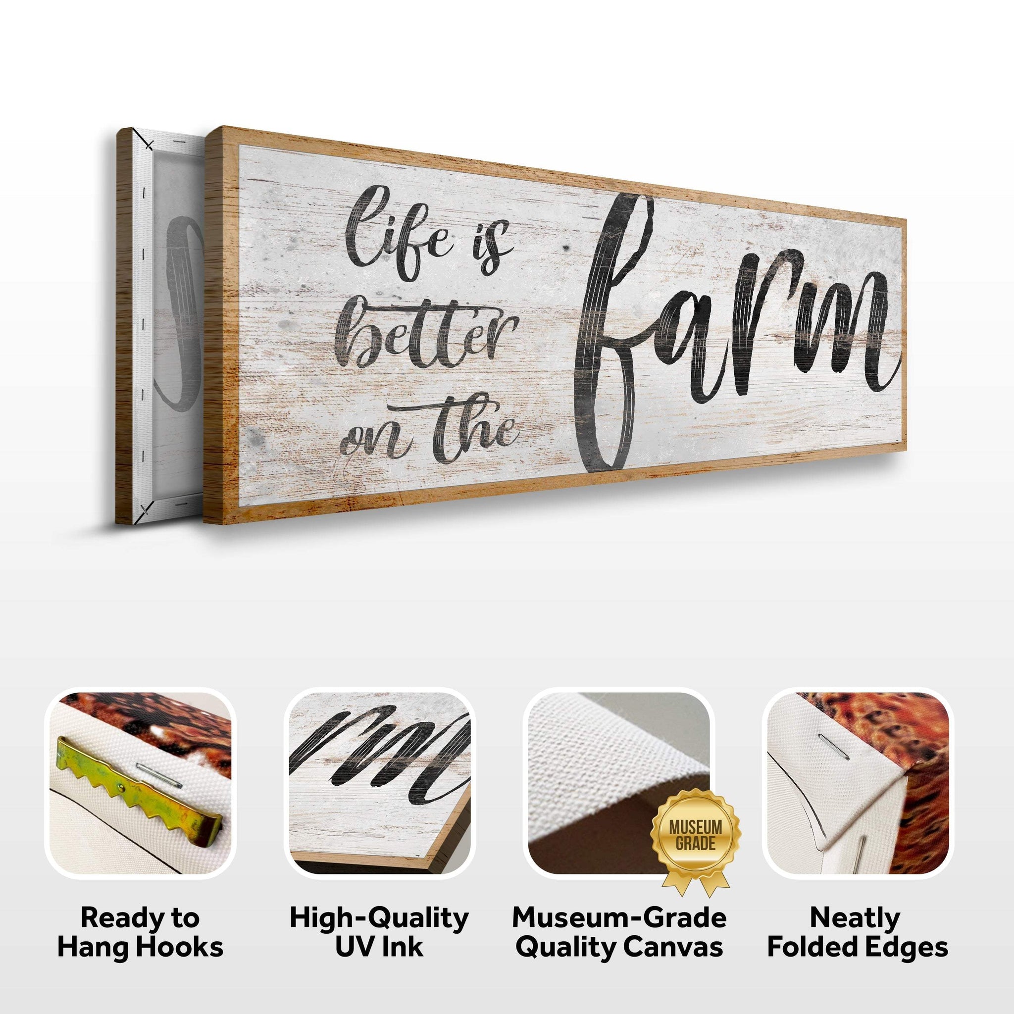 Life Is Better On The Farm Sign VII - Tailored Canvases - Flyclothing LLC