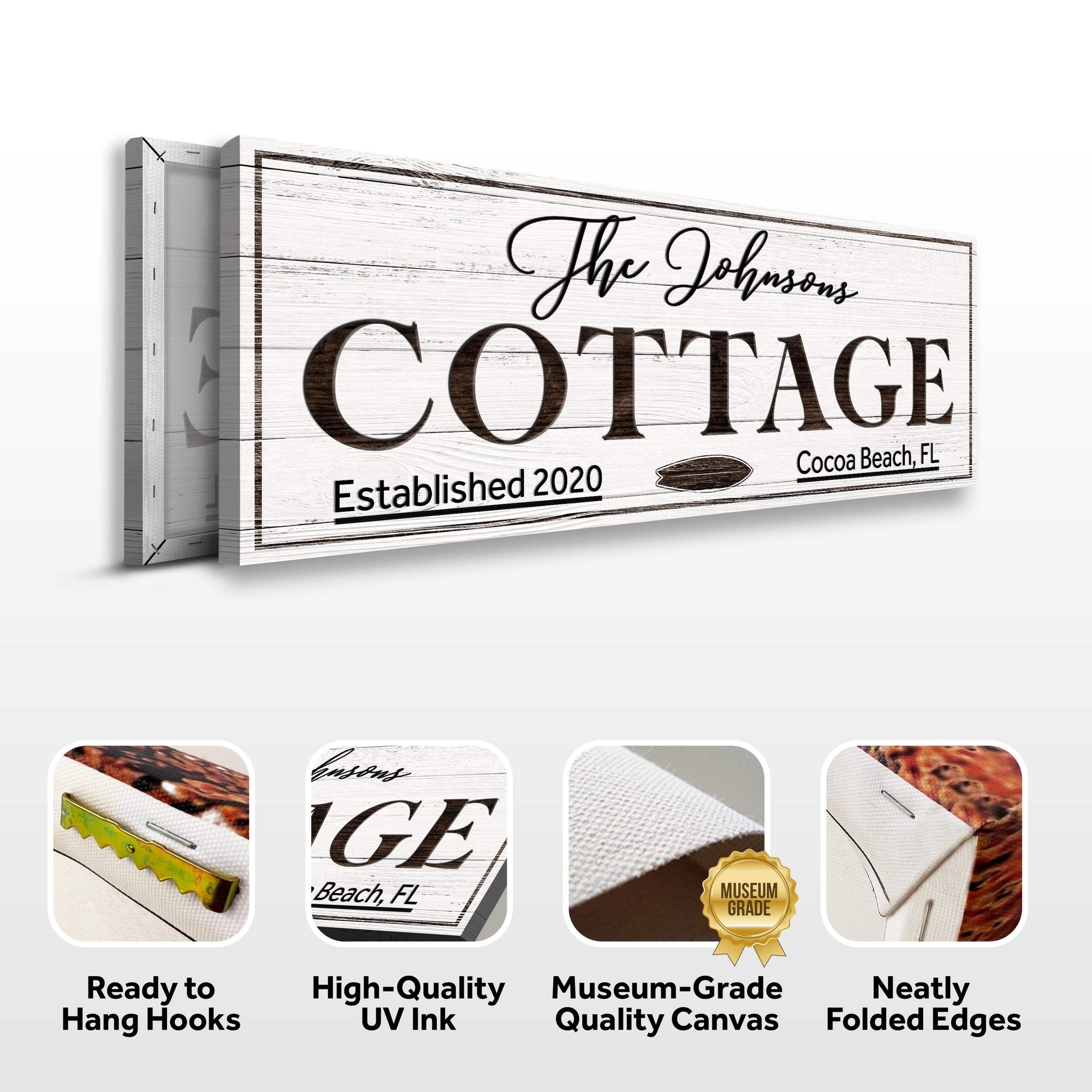 Cottage Beach House Sign - Tailored Canvases - Flyclothing LLC