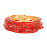 12Pcs Stackable Rhinestone Stretch Evening Bracelets - Madeline Love - Flyclothing LLC
