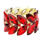 Marquise Stone Cluster Stretch Evening Bracelet - Madeline Love - Flyclothing LLC