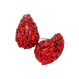 Baguette Stone Embellished Teardrop Earrings - Madeline Love - Flyclothing LLC