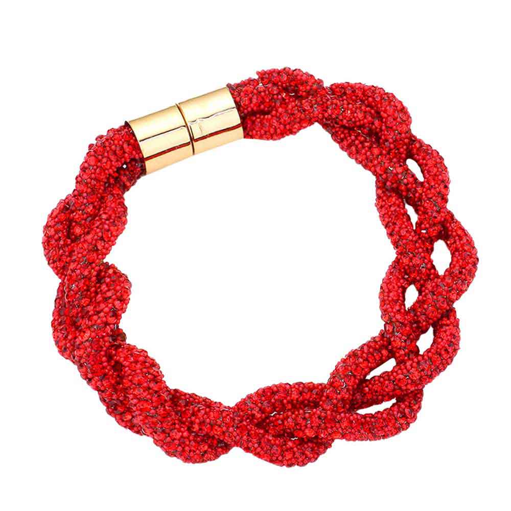 Bling Braided Magnetic Bracelet - Madeline Love - Flyclothing LLC