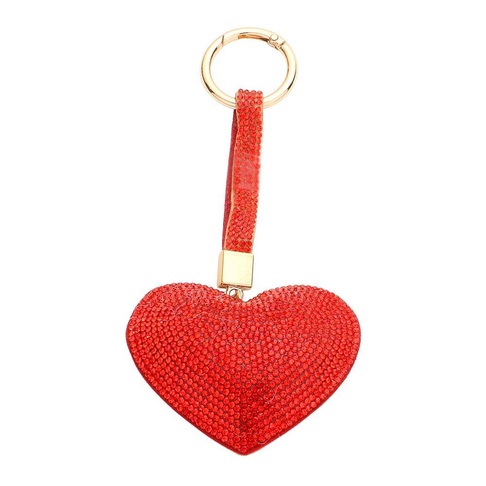 Bling Heart Bag Charm Key Chain - Madeline Love - Flyclothing LLC